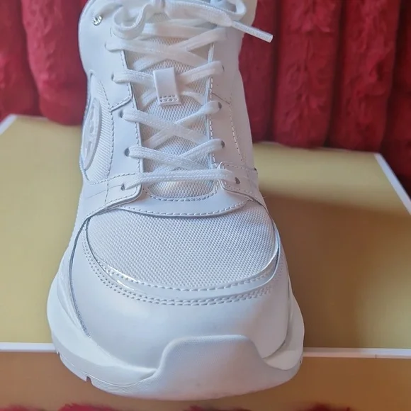 Michael Kors Zuma Trainer Leather - Optic White - Picture 5 of 12